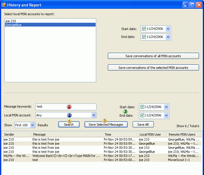 Main Window screenshot